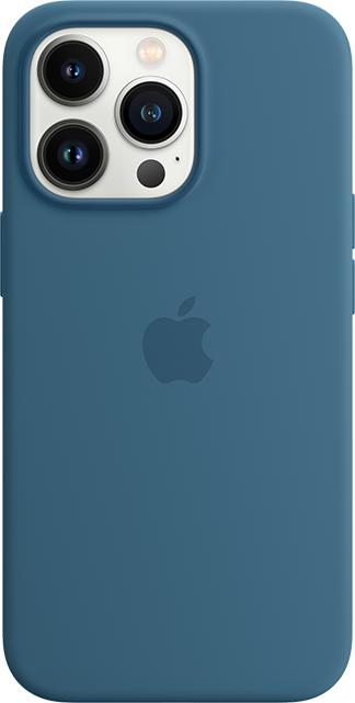 Apple Silicone Case with MagSafe - iPhone 13 Pro - Aqua Blue Jay